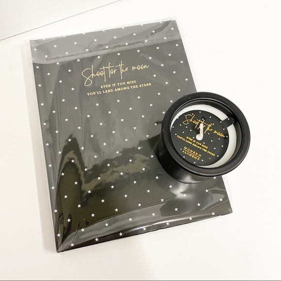 Modern Alchemy Black/Gold Notebook & Soy Candle Gift Set - Picture 7 of 7
